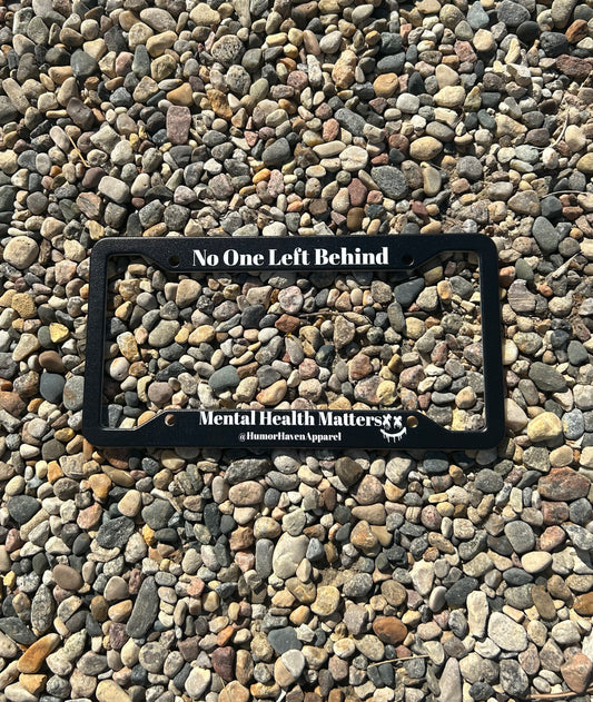 License Plate Frame "No One Left Behind"